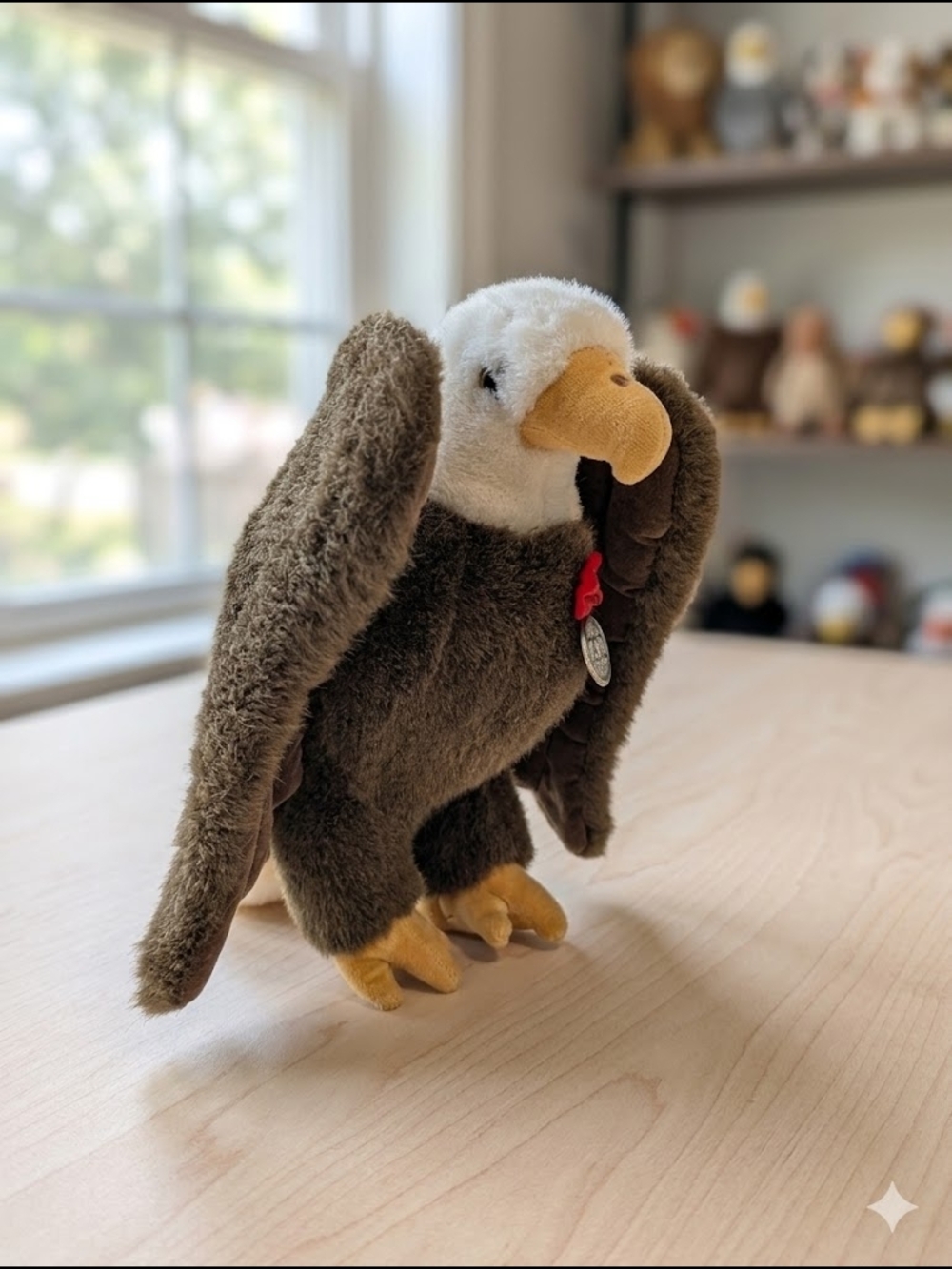 Vintage 1990 GUND Bald Eagle Plush – Rare Collectible - Picture 4 of 16